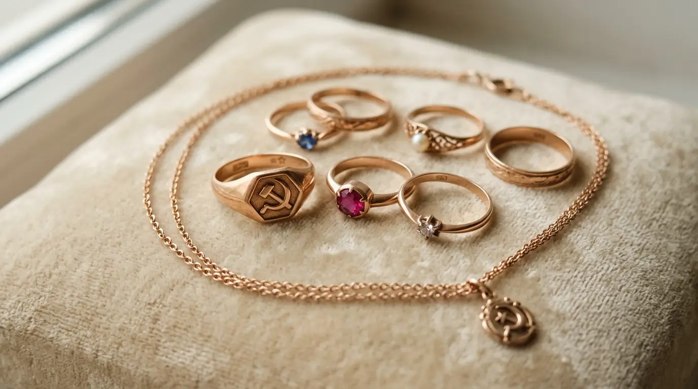 Советское золото 375 пробы — износостойкий сплав и антикварный лом