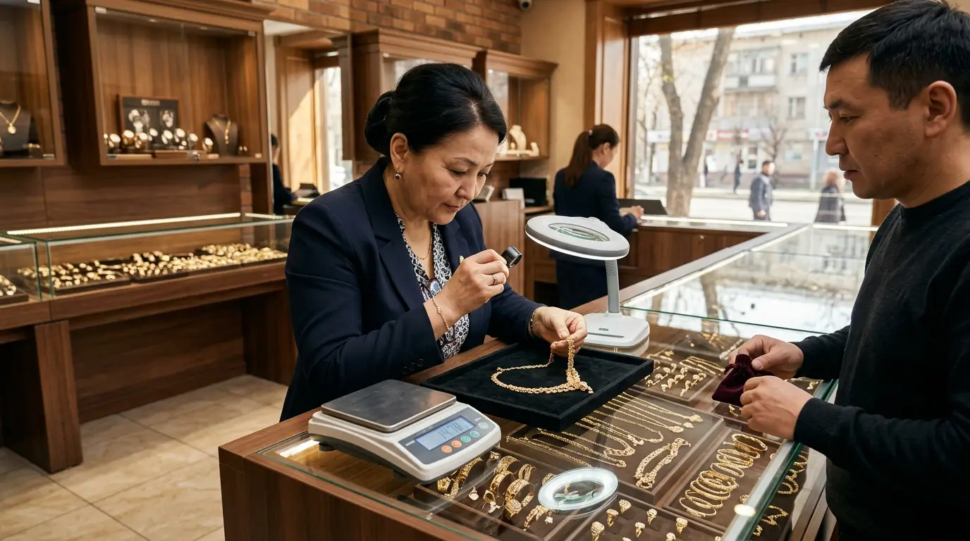 Скупка золота 750 пробы в ломбарде Алматы — оценка и приём