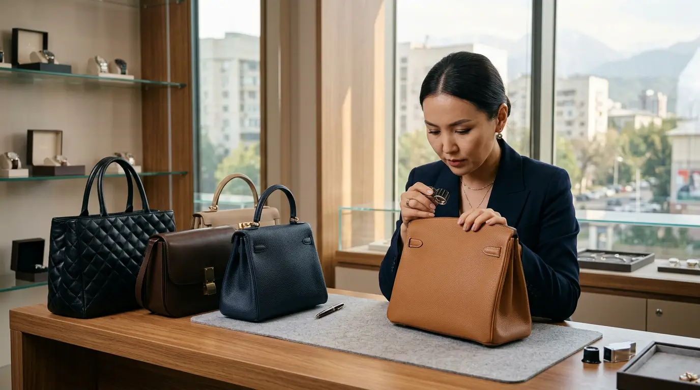 Ломбард брендовых сумок в Алматы — быстрая оценка и выплата до 90% рыночной цены