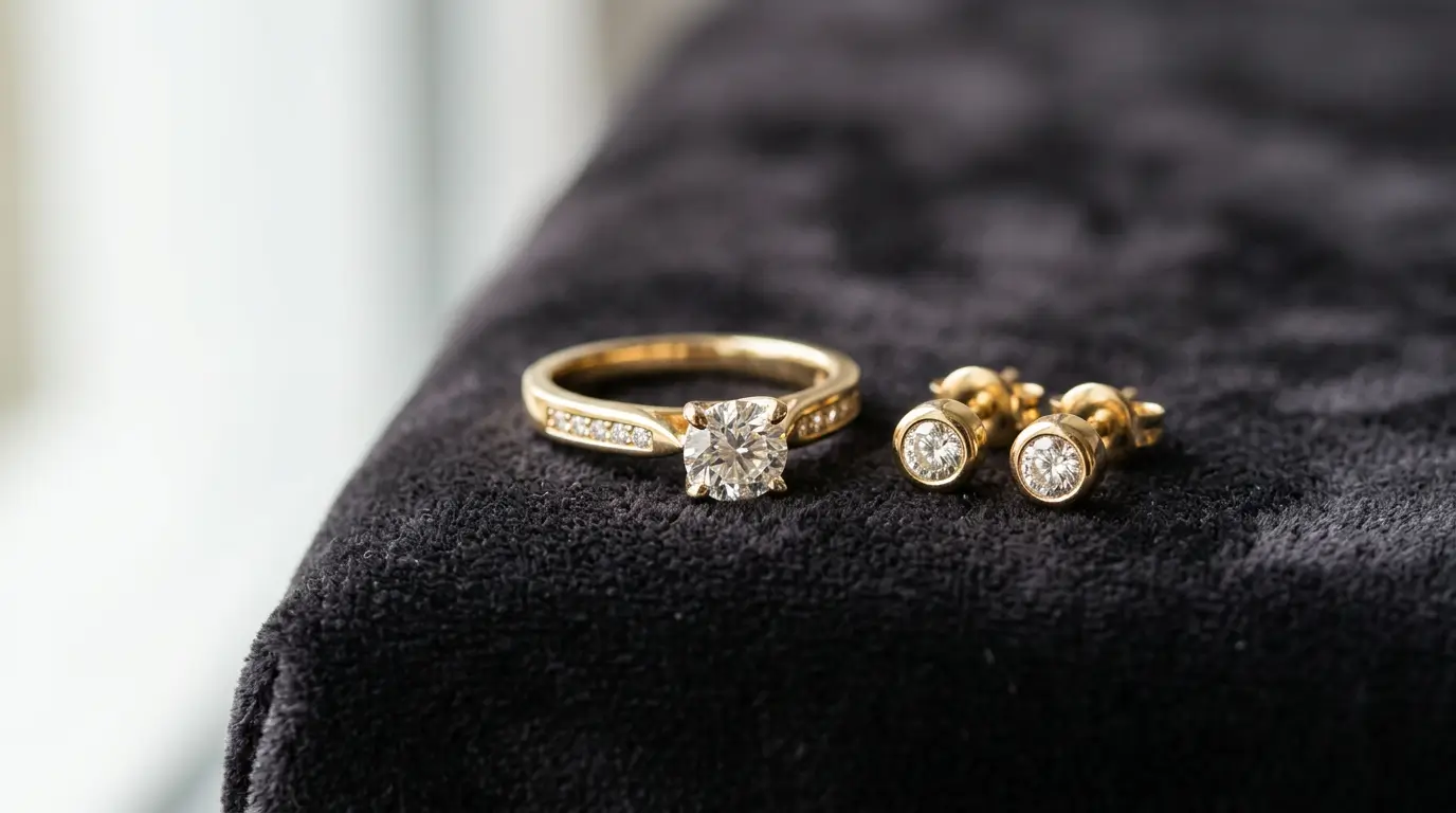 Золотые украшения с бриллиантами — скупка и оценка в Алматы