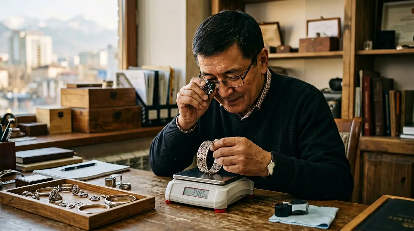 Экспертная консультация по покупке серебра в ломбарде Алматы