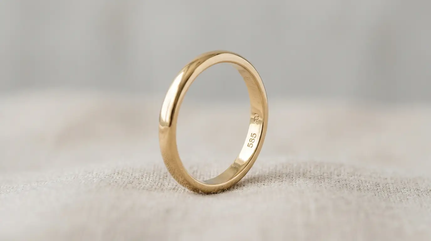 Женское золотое кольцо 585 пробы — пример оценки 43 500 тенге