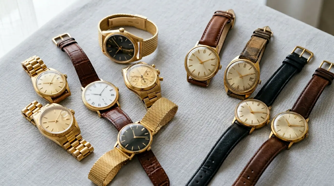 Разнообразие золотых часов — советские, швейцарские, женские браслеты, инвестиционные