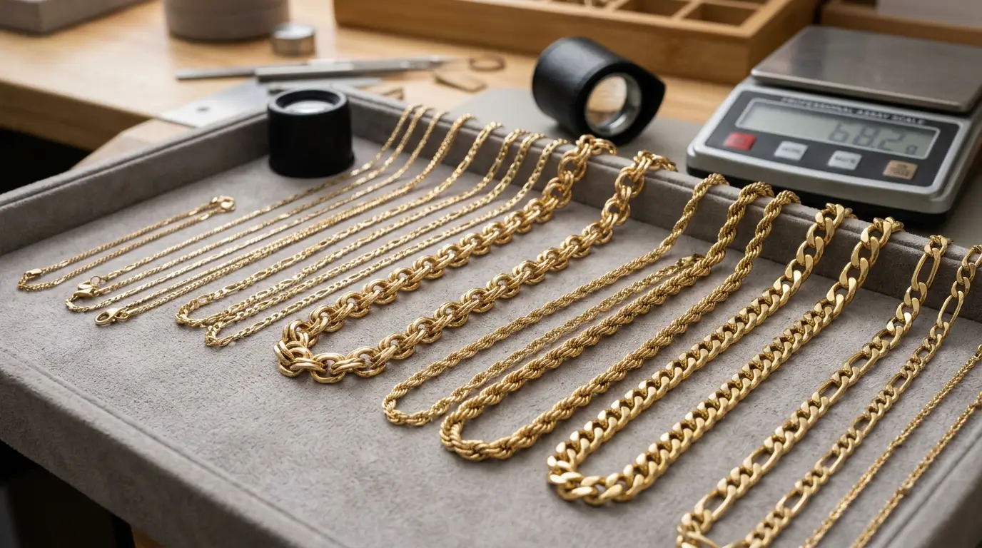 Продать золотую цепочку в Алматы — оценка и выкуп за 10 минут