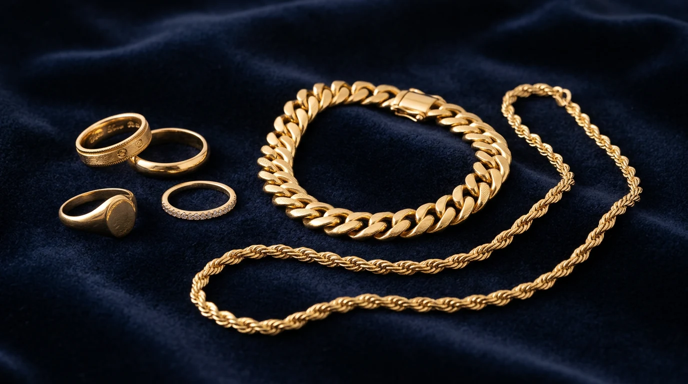 Каталог золотых ювелирных изделий в ломбарде Алматы — кольца, цепи, браслеты