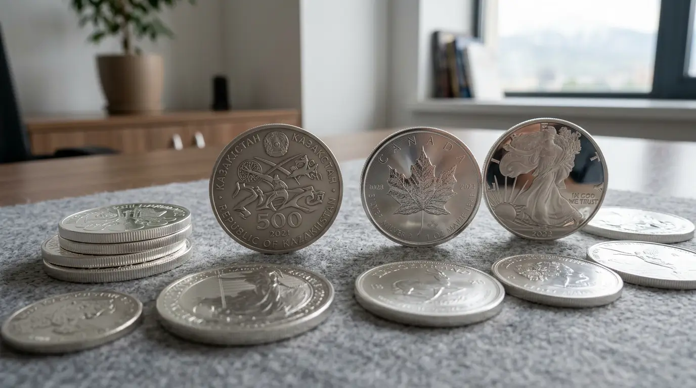 Скупка серебряных монет в Алматы — оценка и приём инвестиционных и коллекционных монет