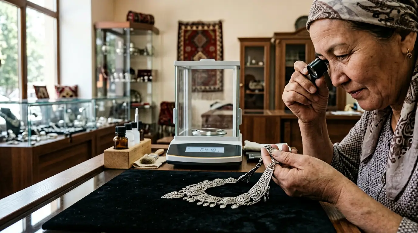 Оценка стерлингового серебра 925 пробы в ломбарде Алматы