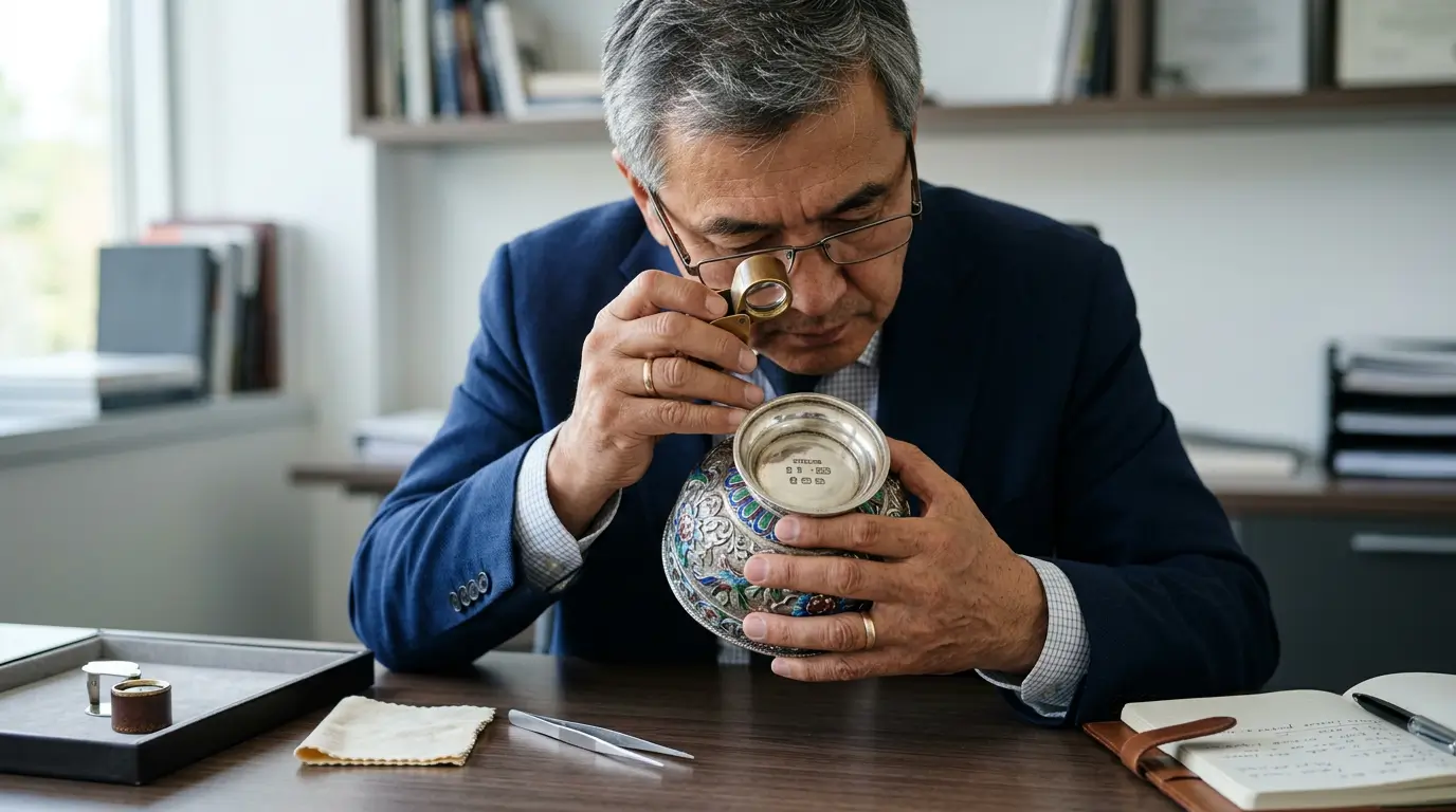 Оценка антикварного серебра 84 пробы — клейма, эмаль, художественная ценность