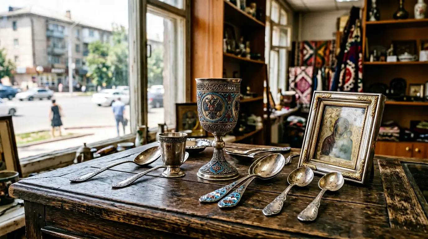 Скупка серебра 84 пробы в Алматы — антикварные изделия и оценка