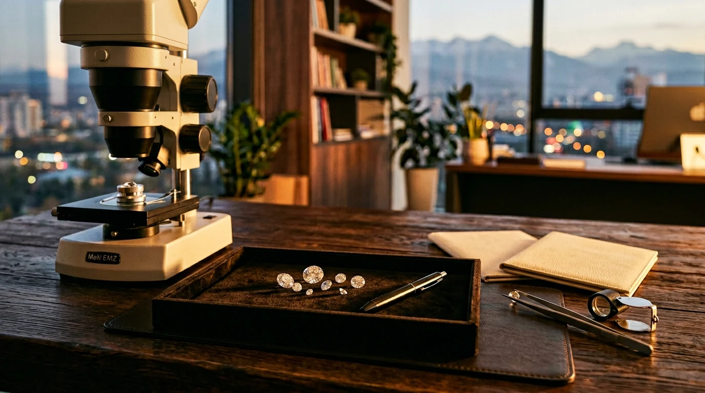 Профессиональное оборудование и условия для экспертизы бриллиантов в Алматы